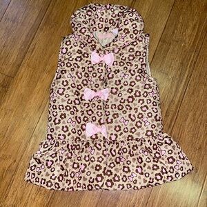 NWOT Kids Headquarters girls leopard vest size 6